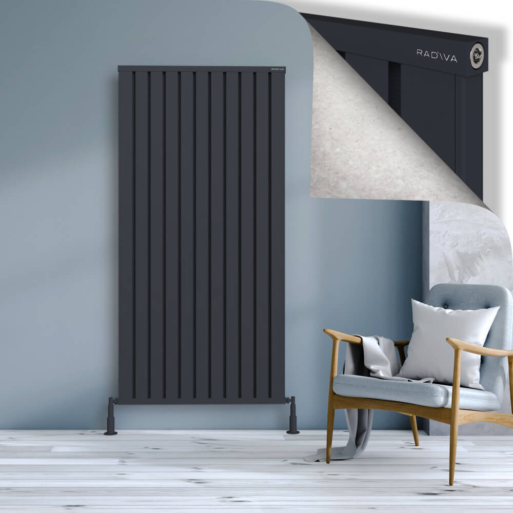 Obi Dekoratif Alüminyum Radyatör 1800x884 Koyu Antrasit - 1