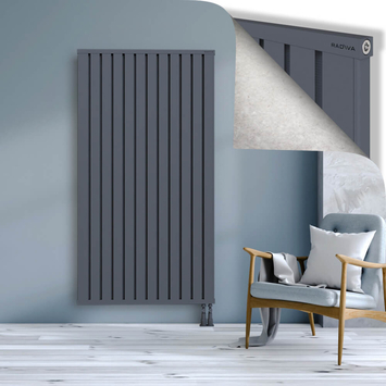 Obi Dekoratif Alüminyum Radyatör 1800x964 Antrasit Alt Sağ 50mm