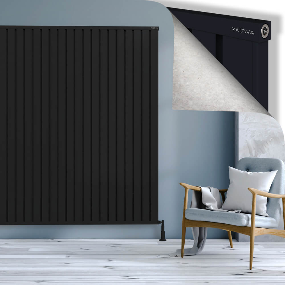 Obi Dekoratif Alüminyum Radyatör 1900x2404 Siyah - 1