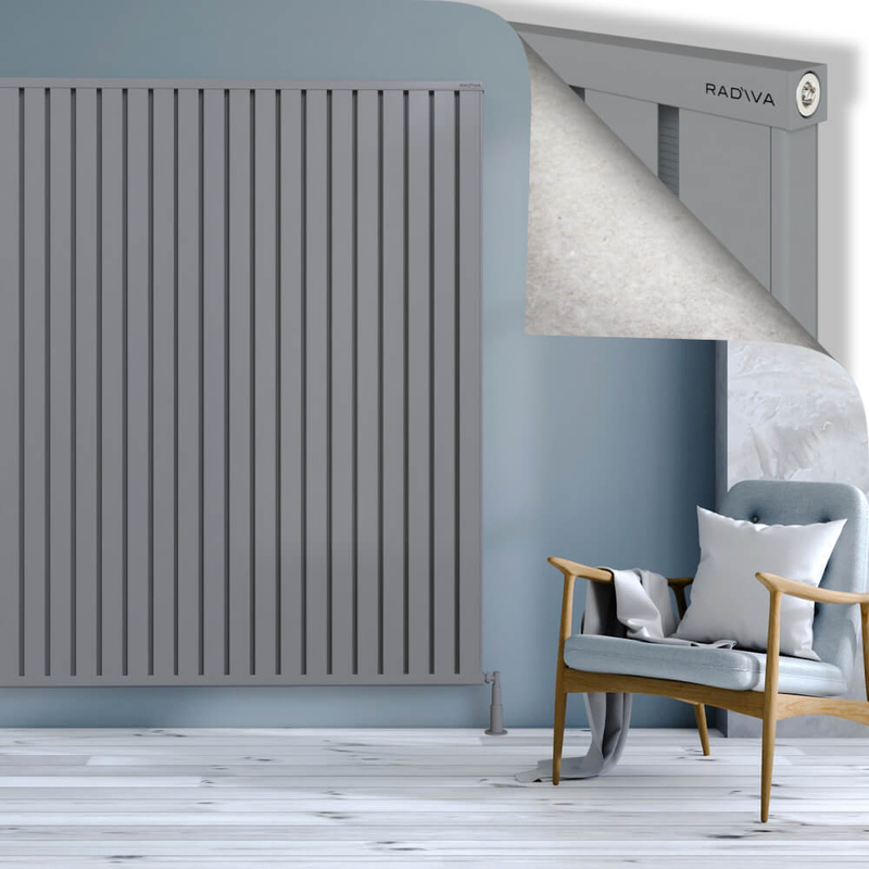 Obi Dekoratif Alüminyum Radyatör 1900x2564 Gri 