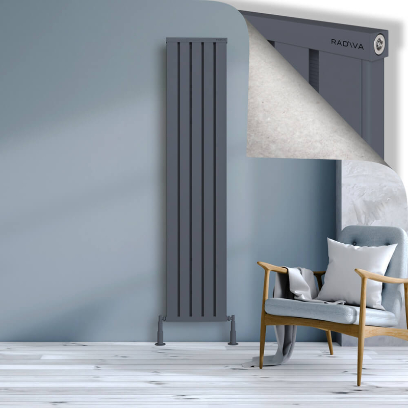 Obi Dekoratif Alüminyum Radyatör 1900x404 Antrasit