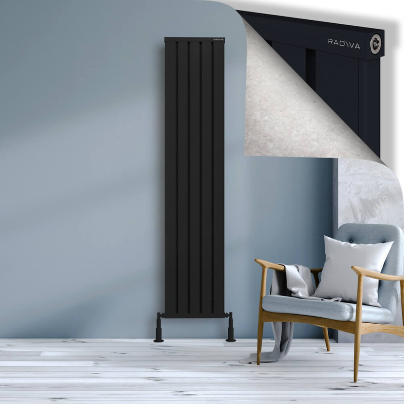 Obi Dekoratif Alüminyum Radyatör 1900x404 Siyah