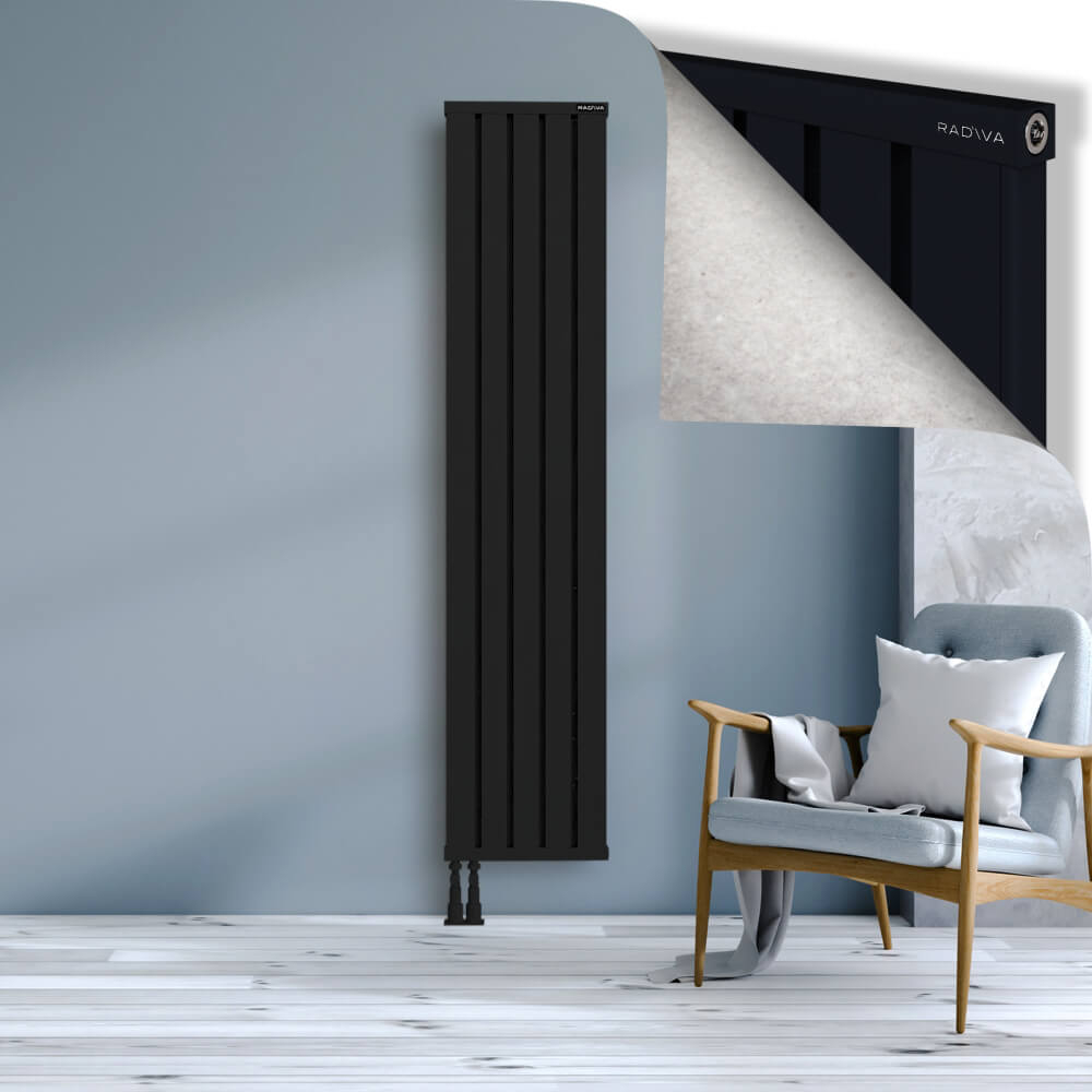 Obi Dekoratif Alüminyum Radyatör 1900x404 Siyah - 4