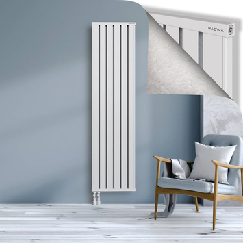 Obi Dekoratif Alüminyum Radyatör 1900x484 Beyaz Alt Sol 50mm