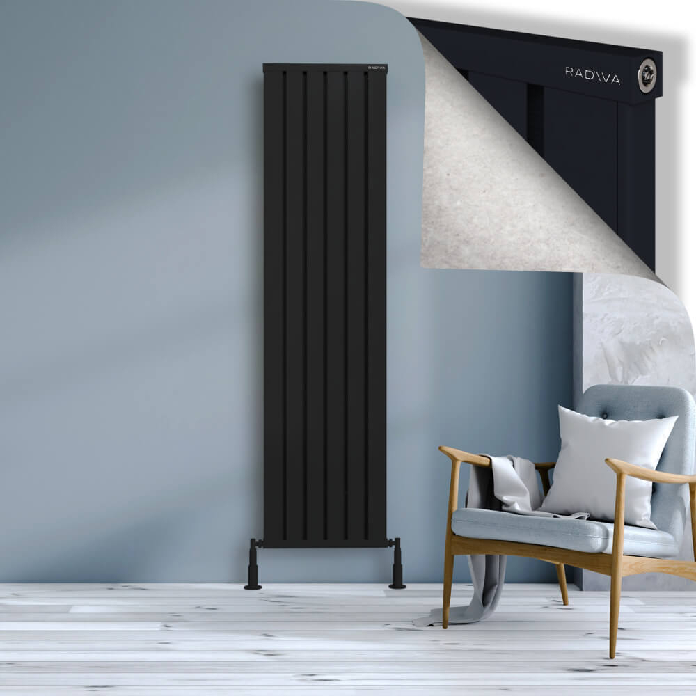 Obi Dekoratif Alüminyum Radyatör 1900x484 Siyah - 1