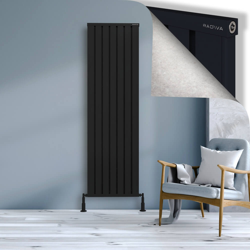 Obi Dekoratif Alüminyum Radyatör 1900x564 Siyah - 1