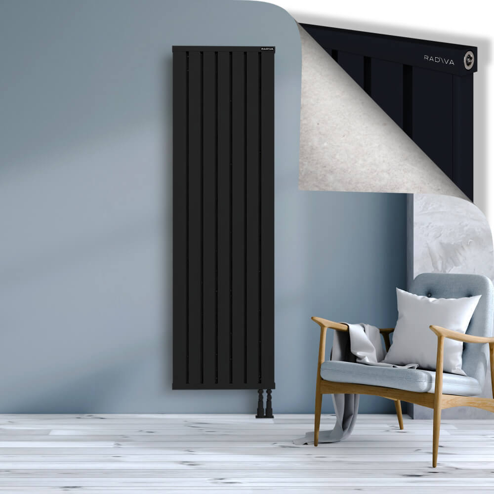 Obi Dekoratif Alüminyum Radyatör 1900x564 Siyah - 3