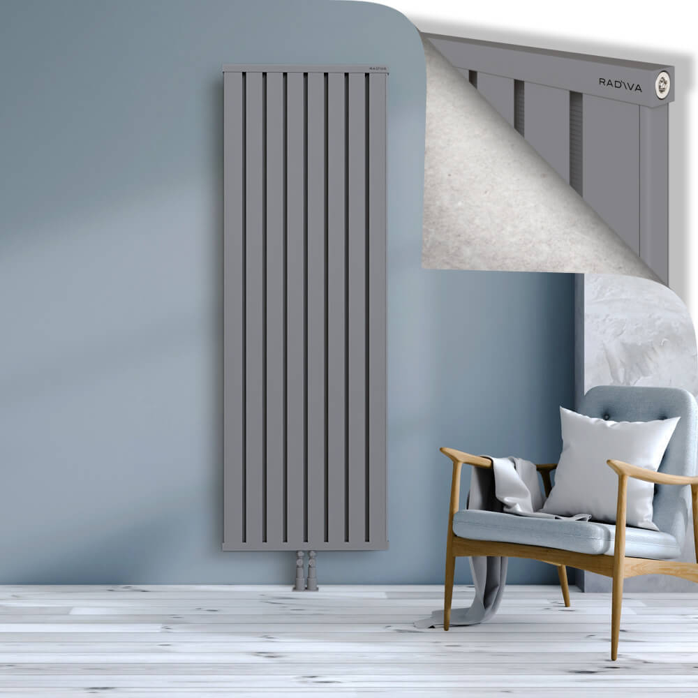 Obi Dekoratif Alüminyum Radyatör 1900x644 Gri - 2