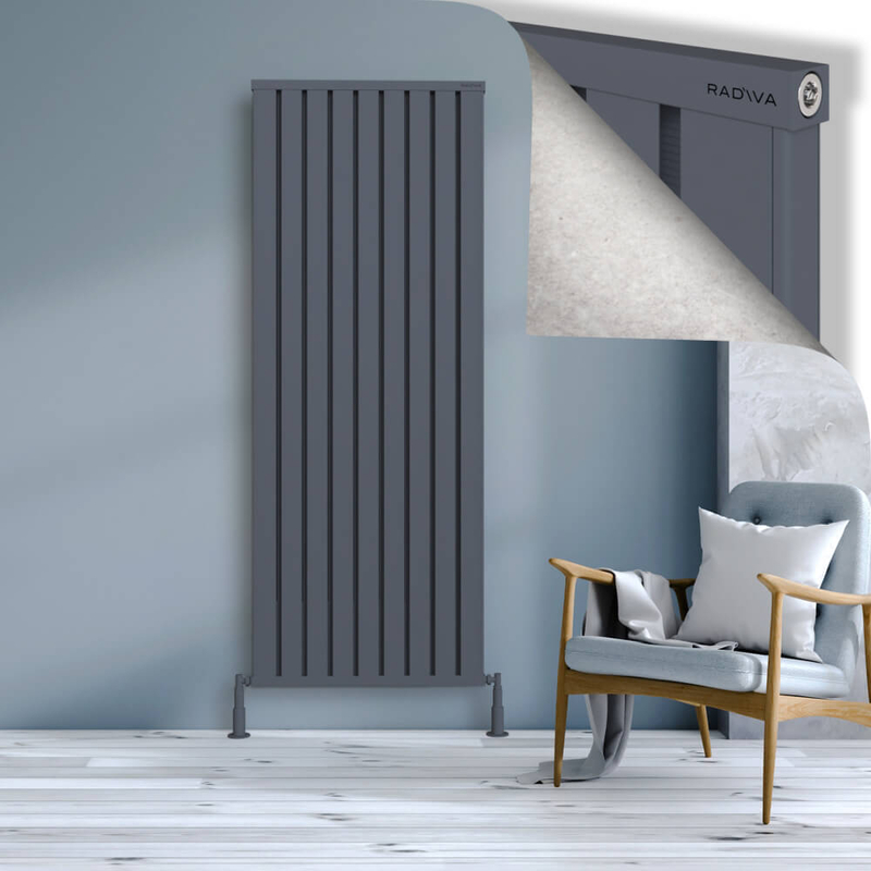Obi Dekoratif Alüminyum Radyatör 1900x724 Antrasit