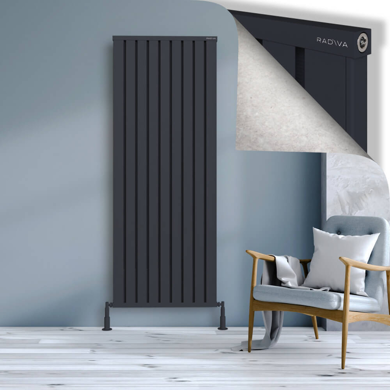 Obi Dekoratif Alüminyum Radyatör 1900x724 Koyu Antrasit