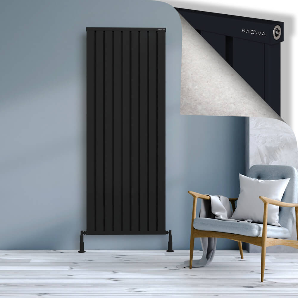 Obi Dekoratif Alüminyum Radyatör 1900x724 Siyah - 1