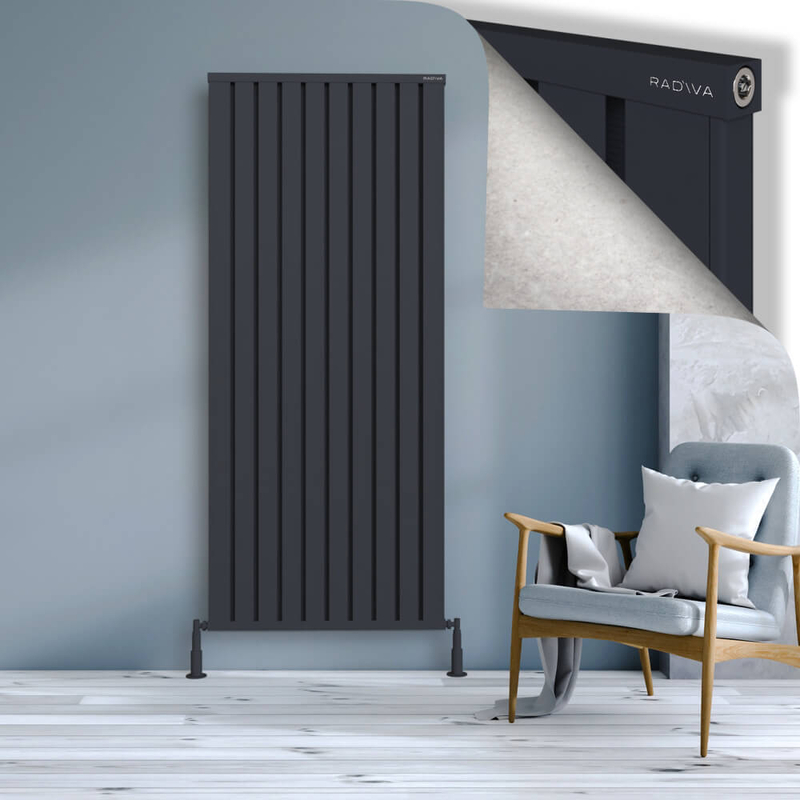 Obi Dekoratif Alüminyum Radyatör 1900x804 Koyu Antrasit