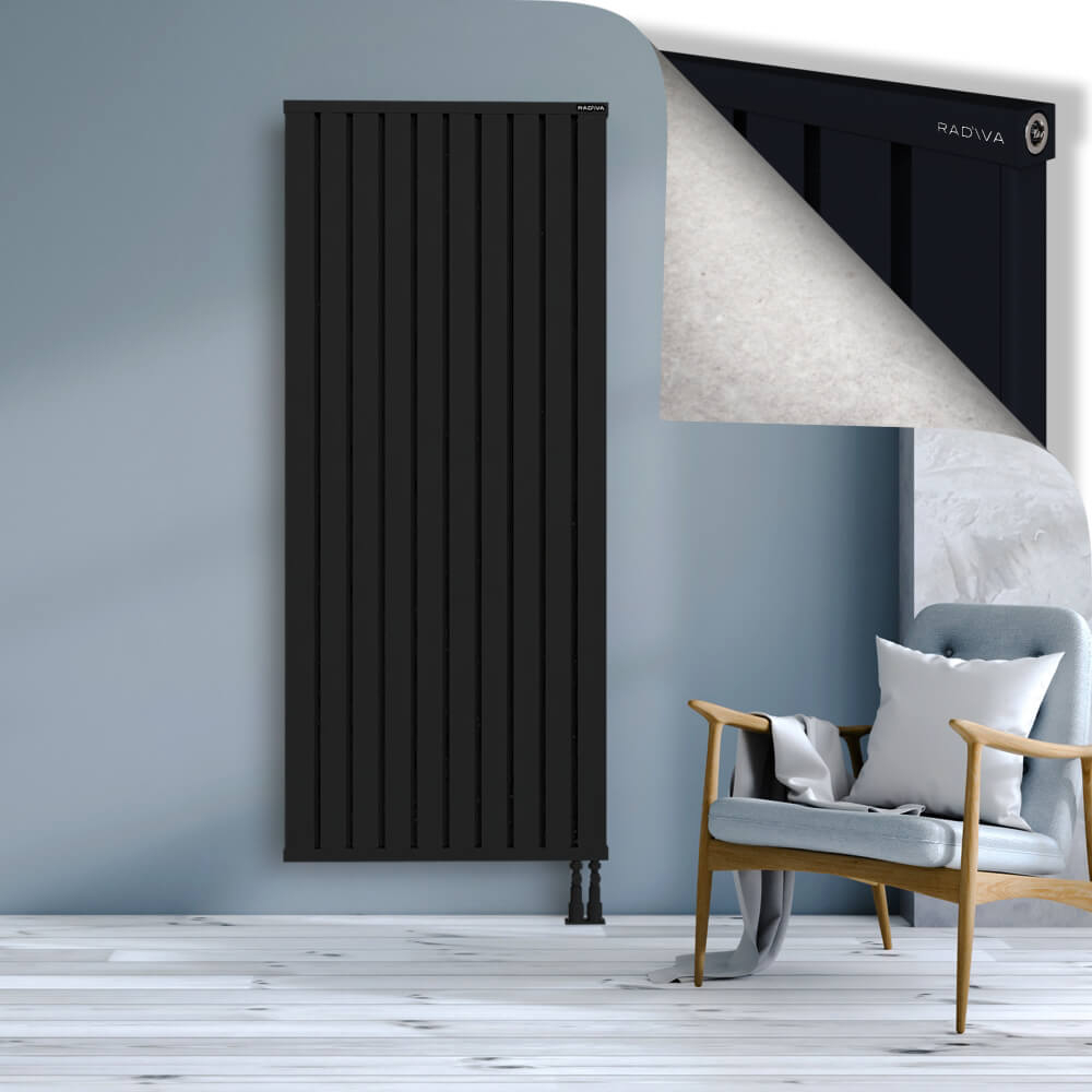 Obi Dekoratif Alüminyum Radyatör 1900x804 Siyah - 3