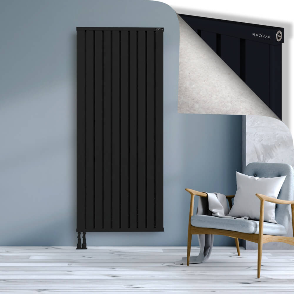 Obi Dekoratif Alüminyum Radyatör 1900x804 Siyah - 4