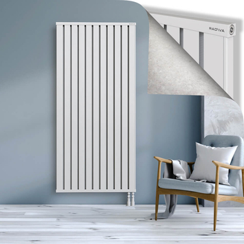 Obi Dekoratif Alüminyum Radyatör 1900x884 Beyaz Alt Sağ 50mm