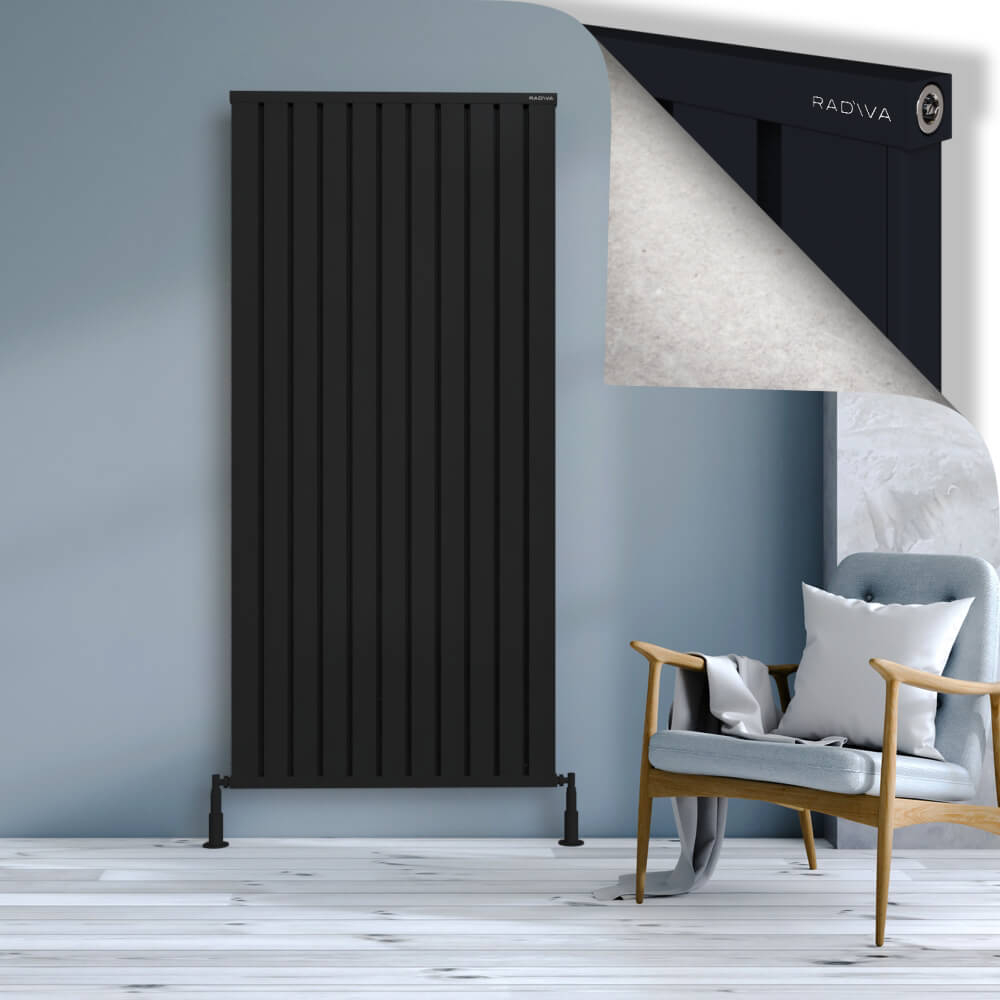 Obi Dekoratif Alüminyum Radyatör 1900x884 Siyah - 1