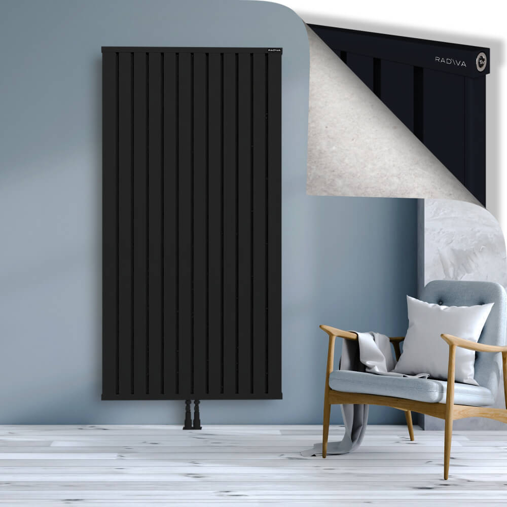 Obi Dekoratif Alüminyum Radyatör 1900x964 Siyah - 2