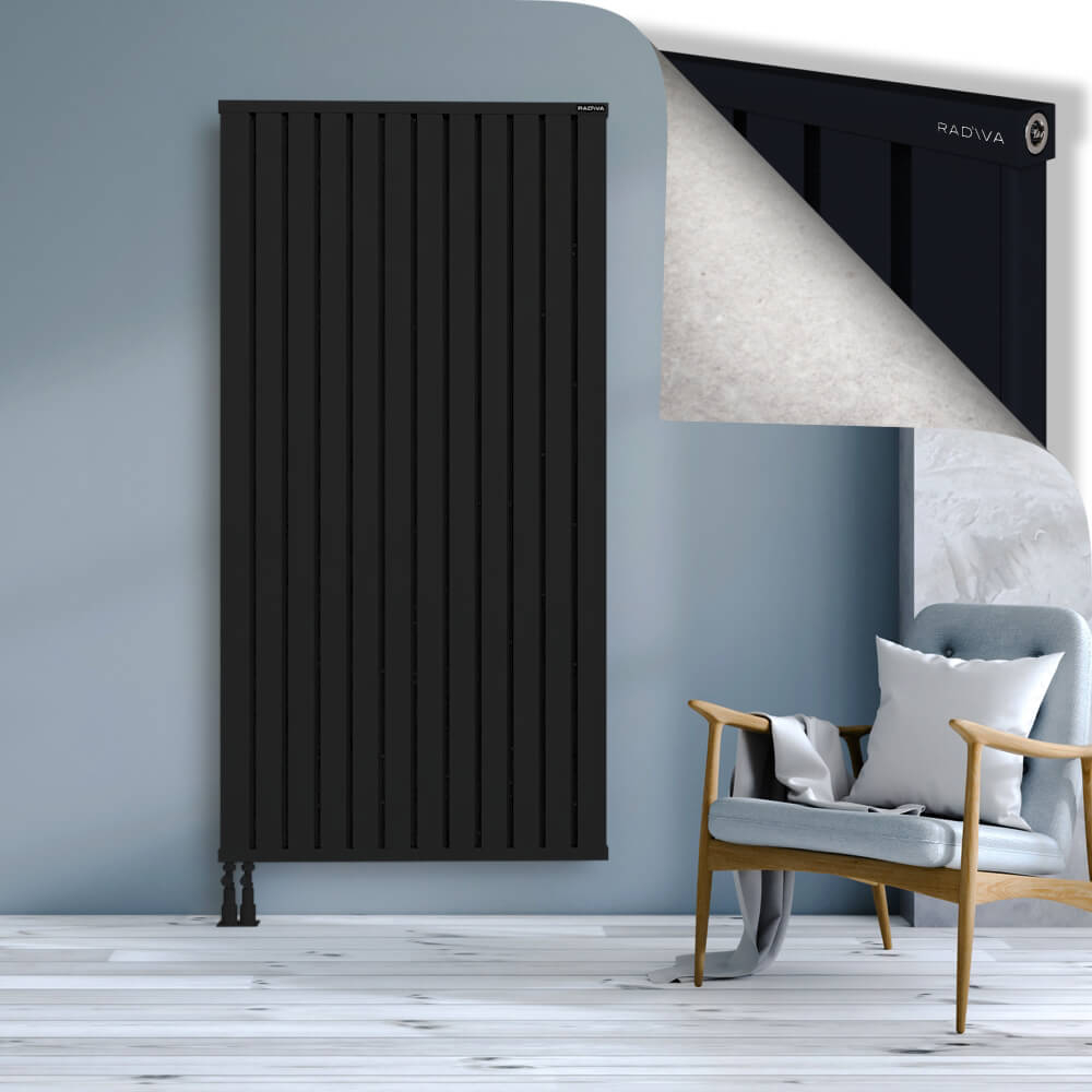 Obi Dekoratif Alüminyum Radyatör 1900x964 Siyah - 4