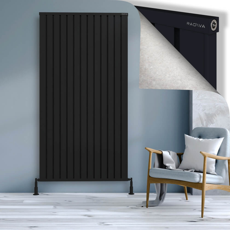 Obi Dekoratif Alüminyum Radyatör 2000x1044 Siyah
