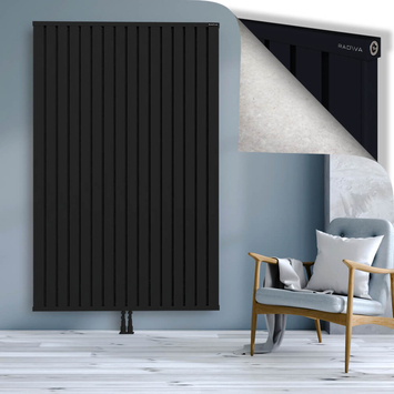 Obi Dekoratif Alüminyum Radyatör 2000x1284 Siyah Alt Orta 50mm
