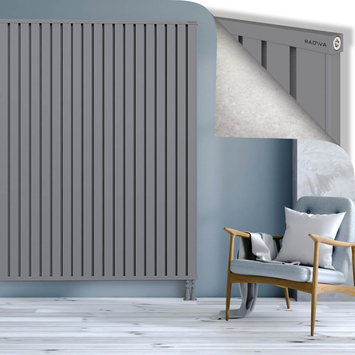 Obi Dekoratif Alüminyum Radyatör 2000x1524 Gri Alt Sağ 50mm