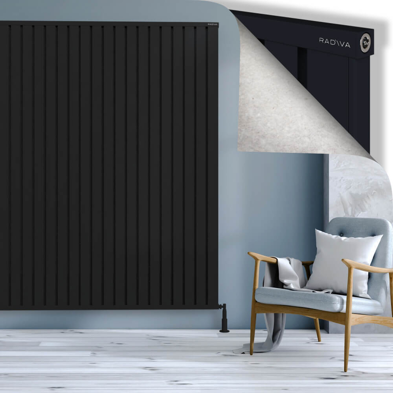 Obi Dekoratif Alüminyum Radyatör 2000x1684 Siyah 