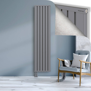 Obi Dekoratif Alüminyum Radyatör 2000x484 Gri Alt Sol 50mm