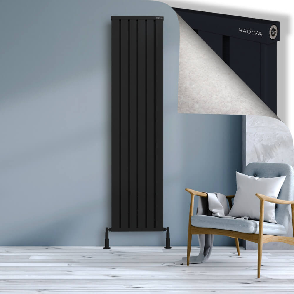 Obi Dekoratif Alüminyum Radyatör 2000x484 Siyah - 1