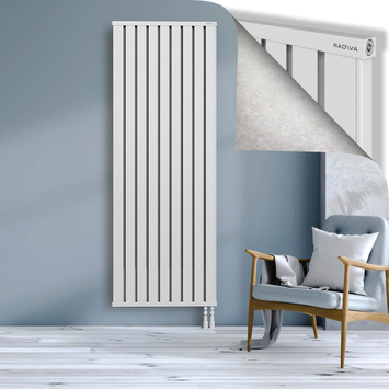 Obi Dekoratif Alüminyum Radyatör 2000x724 Beyaz Alt Sağ 50mm