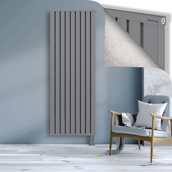 Obi Dekoratif Alüminyum Radyatör 2000x724 Gri Alt Sağ 50mm