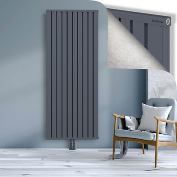 Obi Dekoratif Alüminyum Radyatör 2000x804 Antrasit Alt Orta 50mm