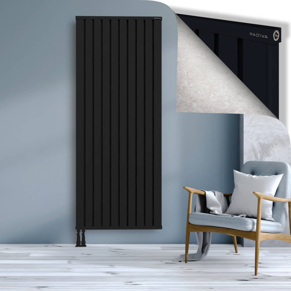 Obi Dekoratif Alüminyum Radyatör 2000x804 Siyah - 4