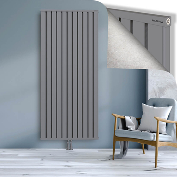 Obi Dekoratif Alüminyum Radyatör 2000x884 Gri Alt Orta 50mm