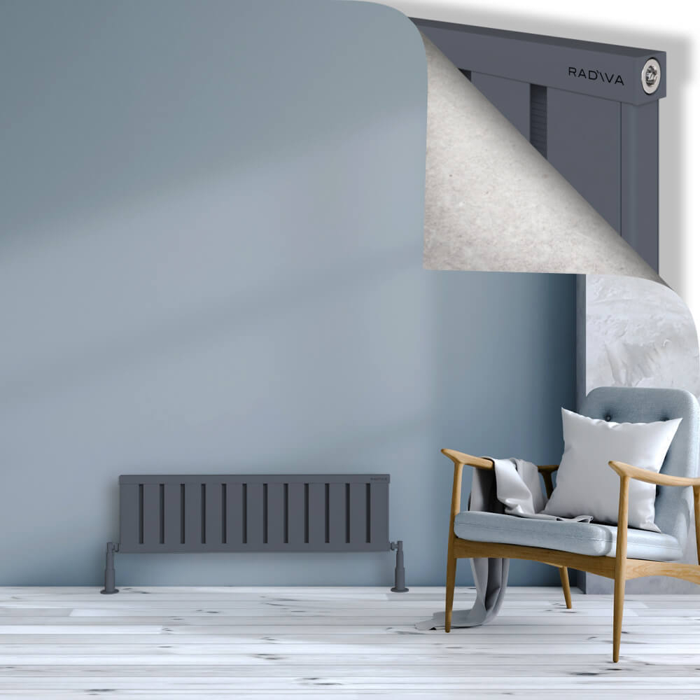 Obi Dekoratif Alüminyum Radyatör 300x1044 Antrasit - 1