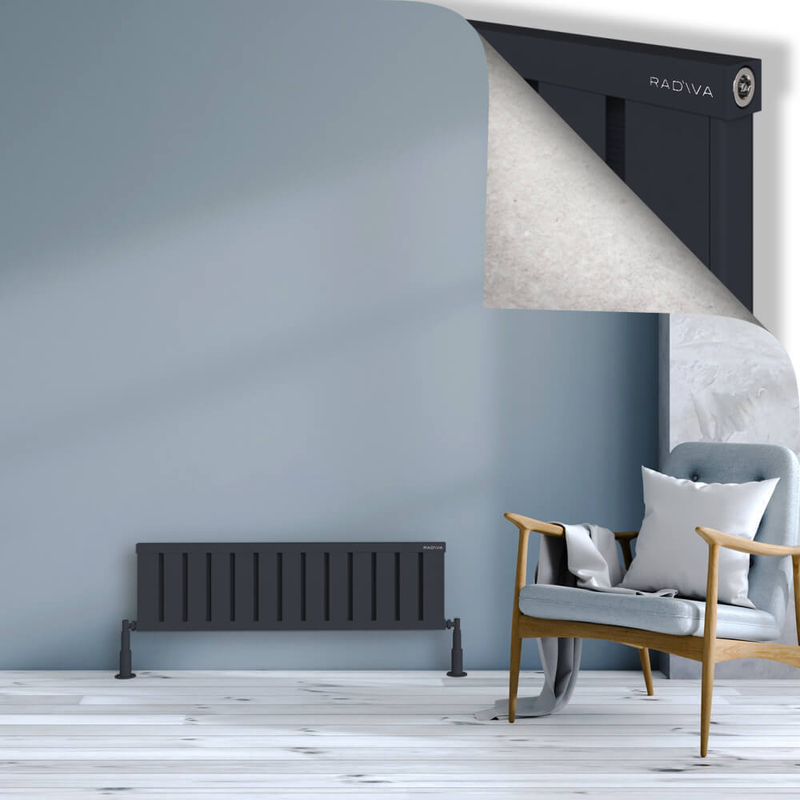 Obi Dekoratif Alüminyum Radyatör 300x1044 Koyu Antrasit