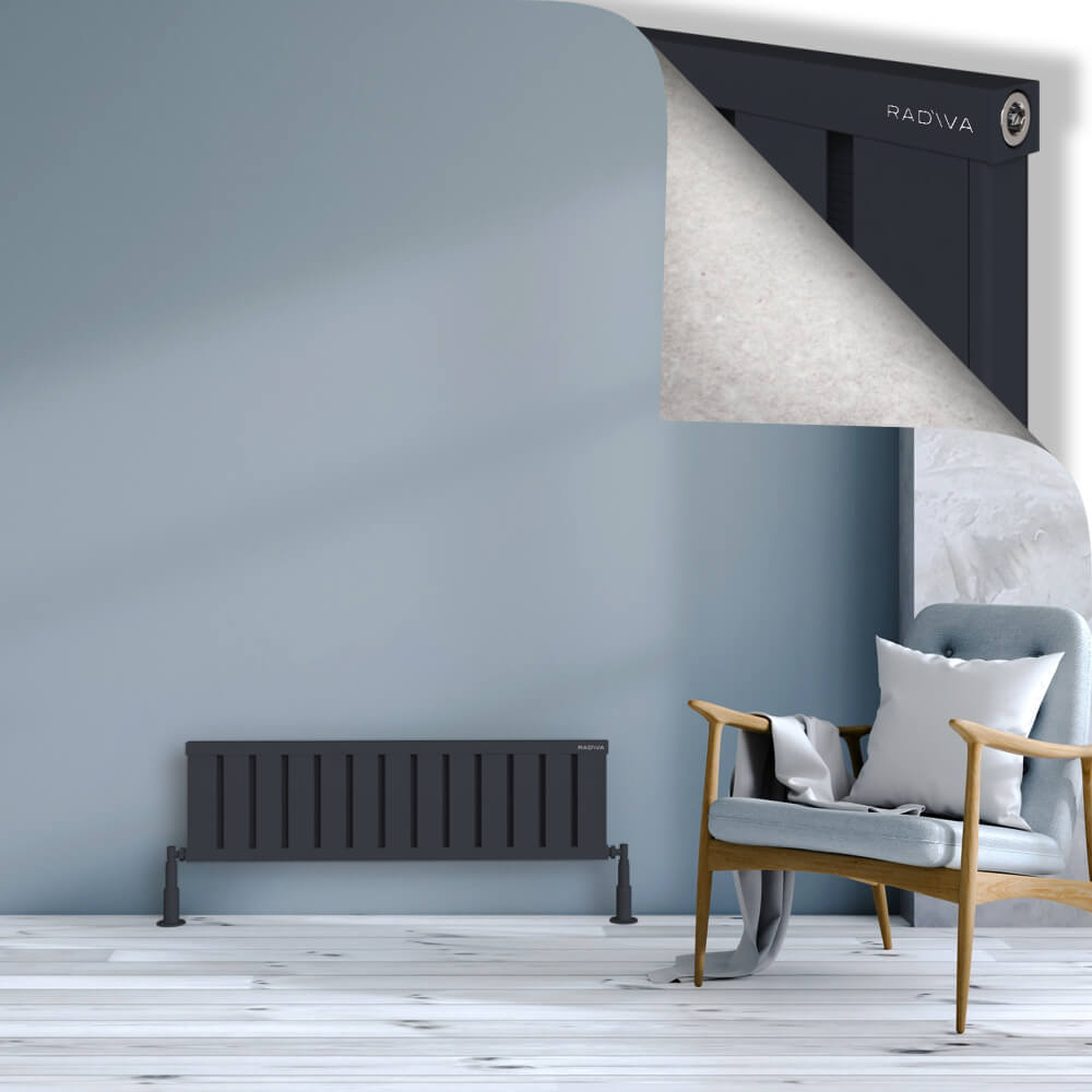 Obi Dekoratif Alüminyum Radyatör 300x1044 Koyu Antrasit - 1
