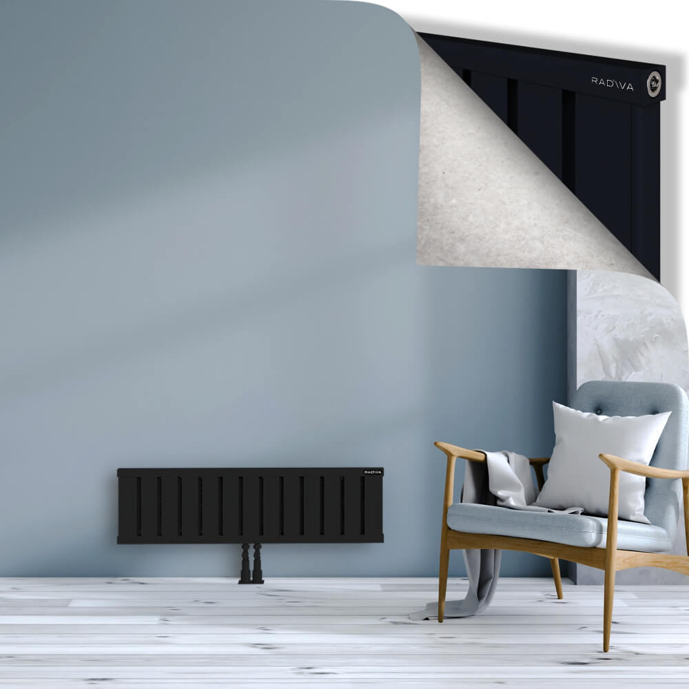 Obi Dekoratif Alüminyum Radyatör 300x1044 Siyah - 2
