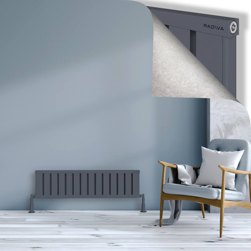 Obi Dekoratif Alüminyum Radyatör 300x1124 Antrasit 