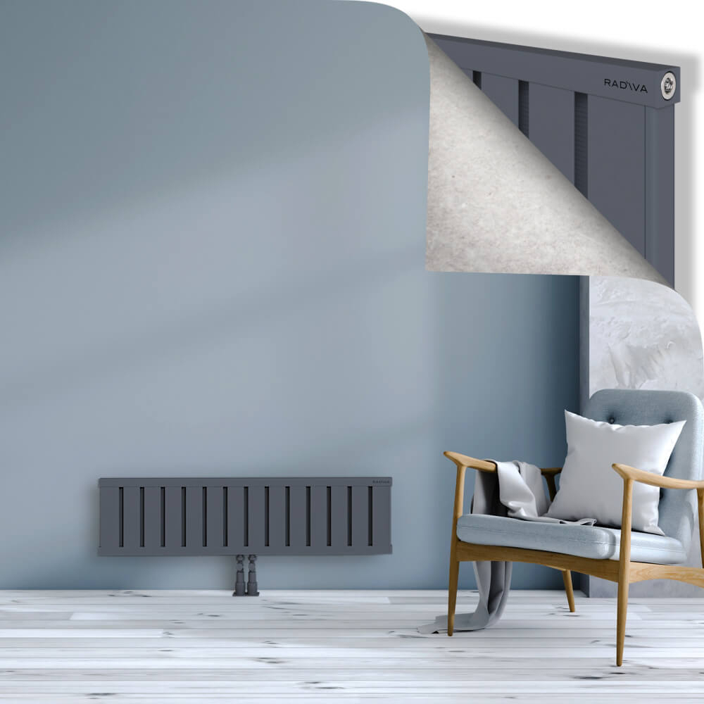 Obi Dekoratif Alüminyum Radyatör 300x1124 Antrasit - 2