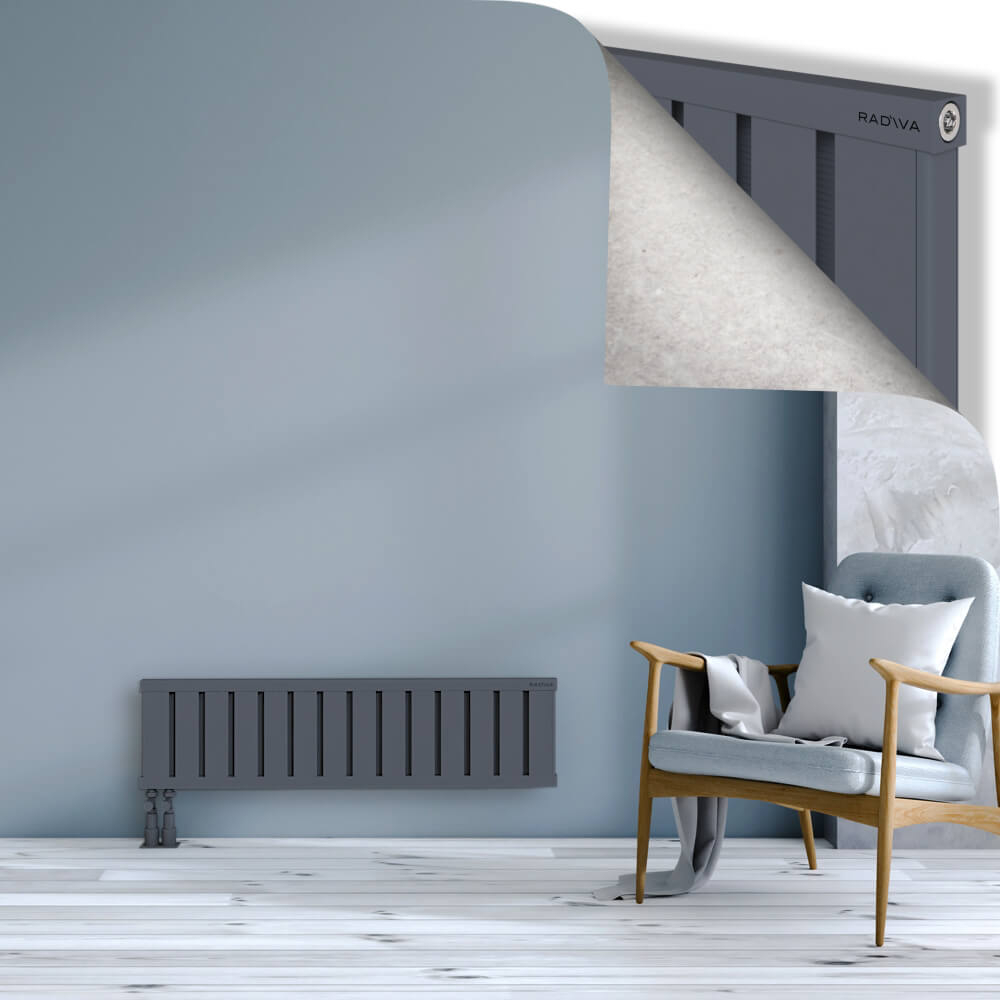 Obi Dekoratif Alüminyum Radyatör 300x1124 Antrasit - 4