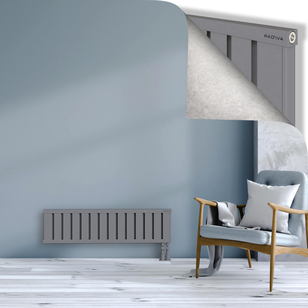 Obi Dekoratif Alüminyum Radyatör 300x1124 Gri - 3