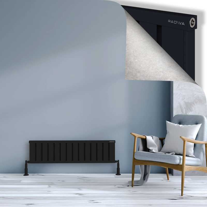 Obi Dekoratif Alüminyum Radyatör 300x1124 Siyah 