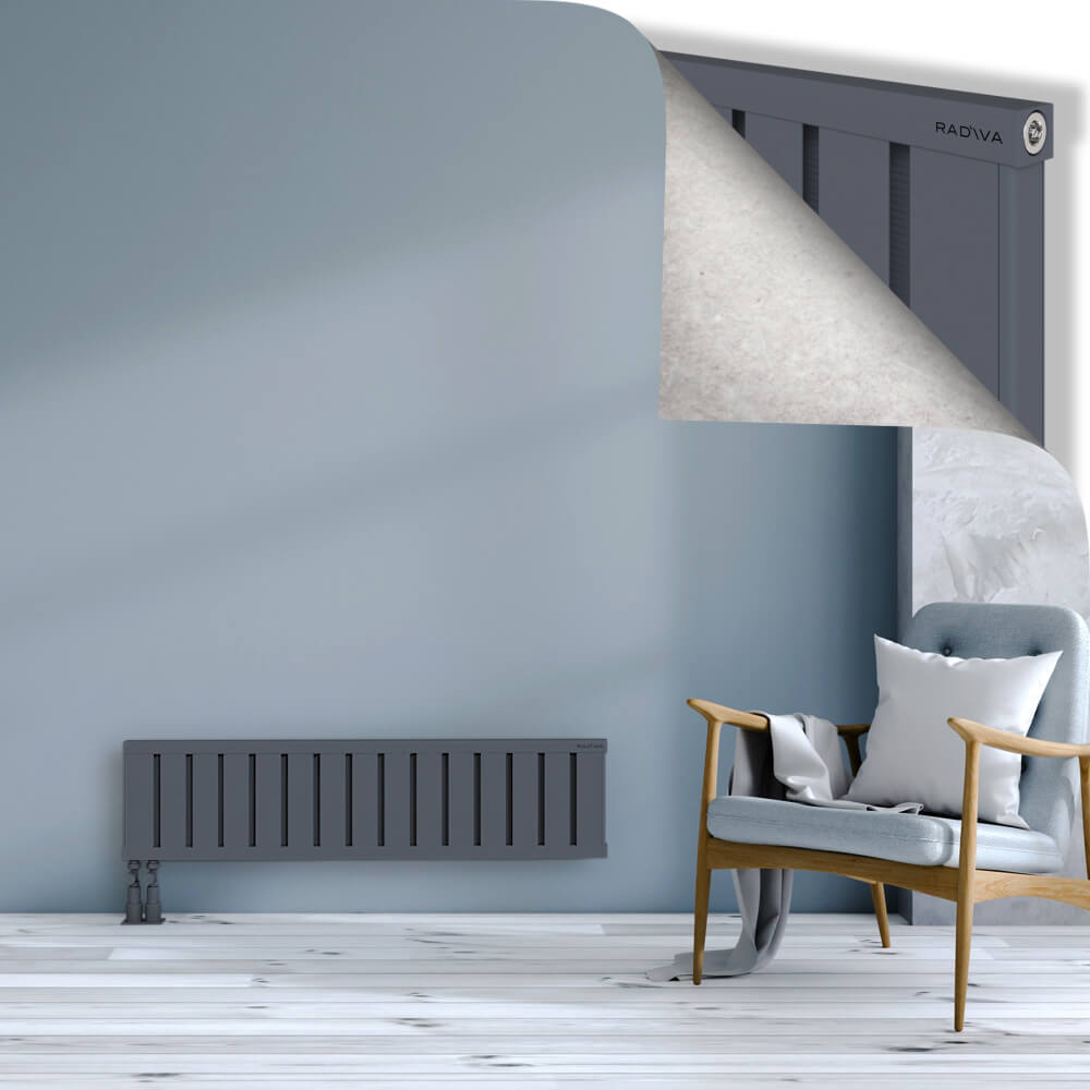 Obi Dekoratif Alüminyum Radyatör 300x1204 Antrasit - 4