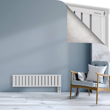 Obi Dekoratif Alüminyum Radyatör 300x1204 Beyaz Alt Sağ 50mm