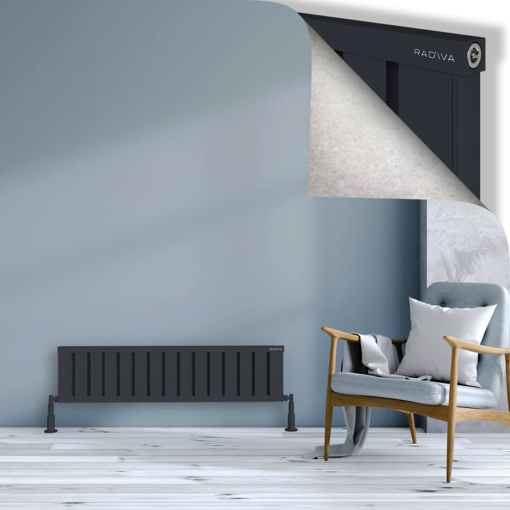 Obi Dekoratif Alüminyum Radyatör 300x1204 Koyu Antrasit - 1