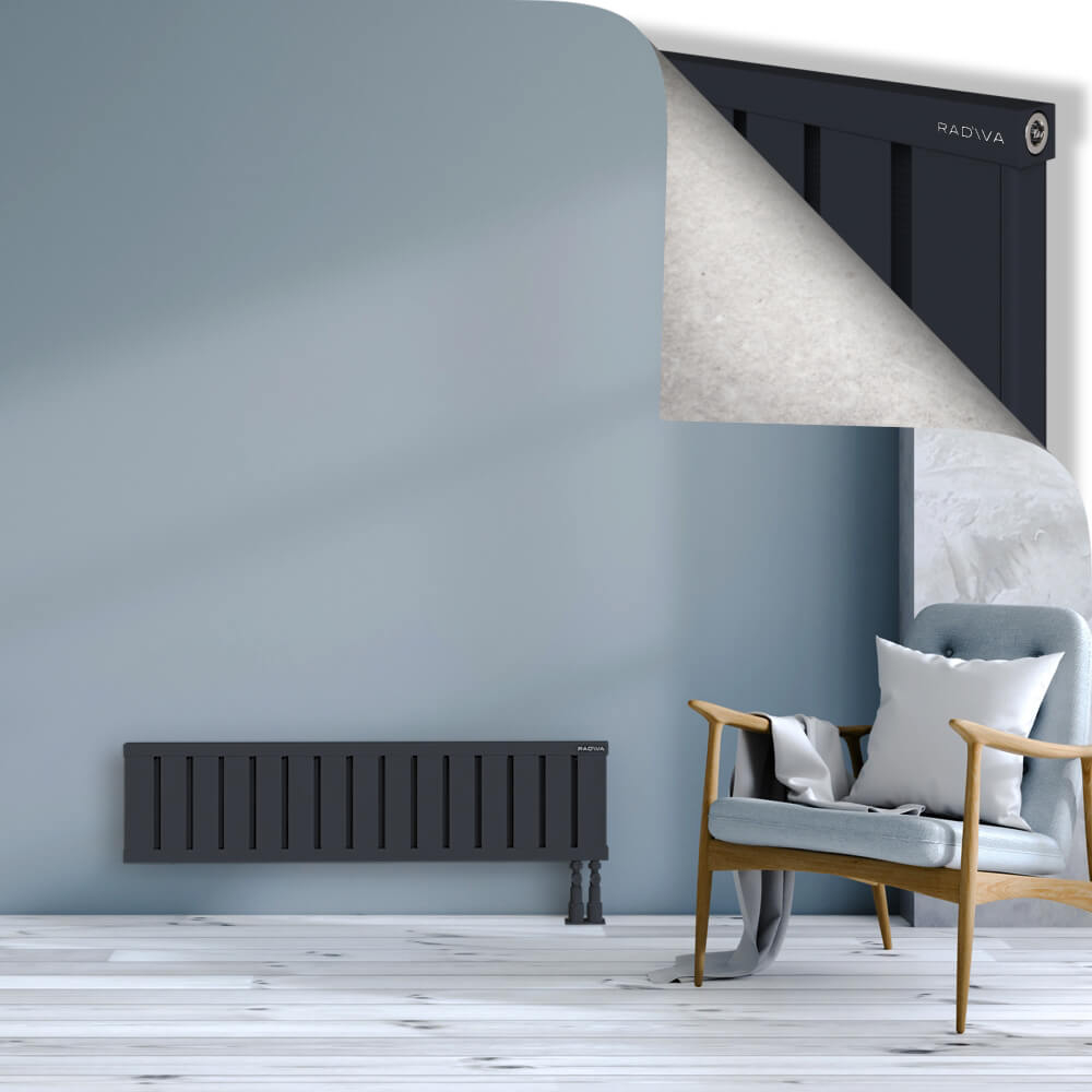 Obi Dekoratif Alüminyum Radyatör 300x1204 Koyu Antrasit - 3