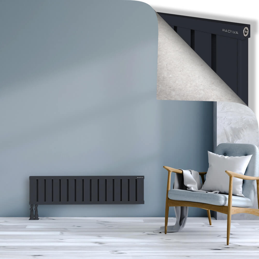 Obi Dekoratif Alüminyum Radyatör 300x1204 Koyu Antrasit - 4