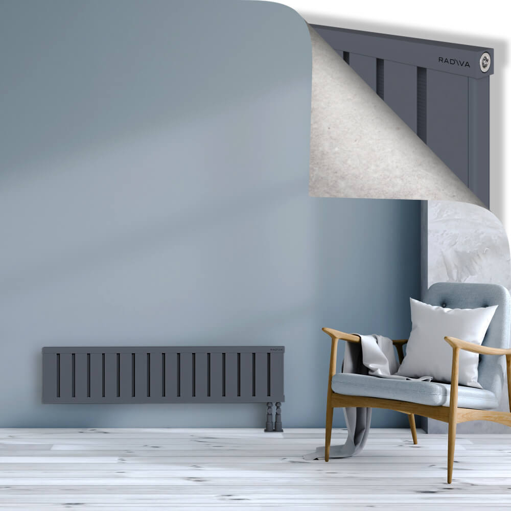 Obi Dekoratif Alüminyum Radyatör 300x1284 Antrasit - 3