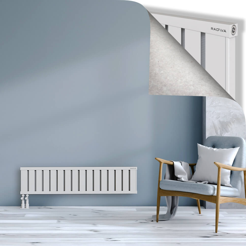 Obi Dekoratif Alüminyum Radyatör 300x1284 Beyaz - 4