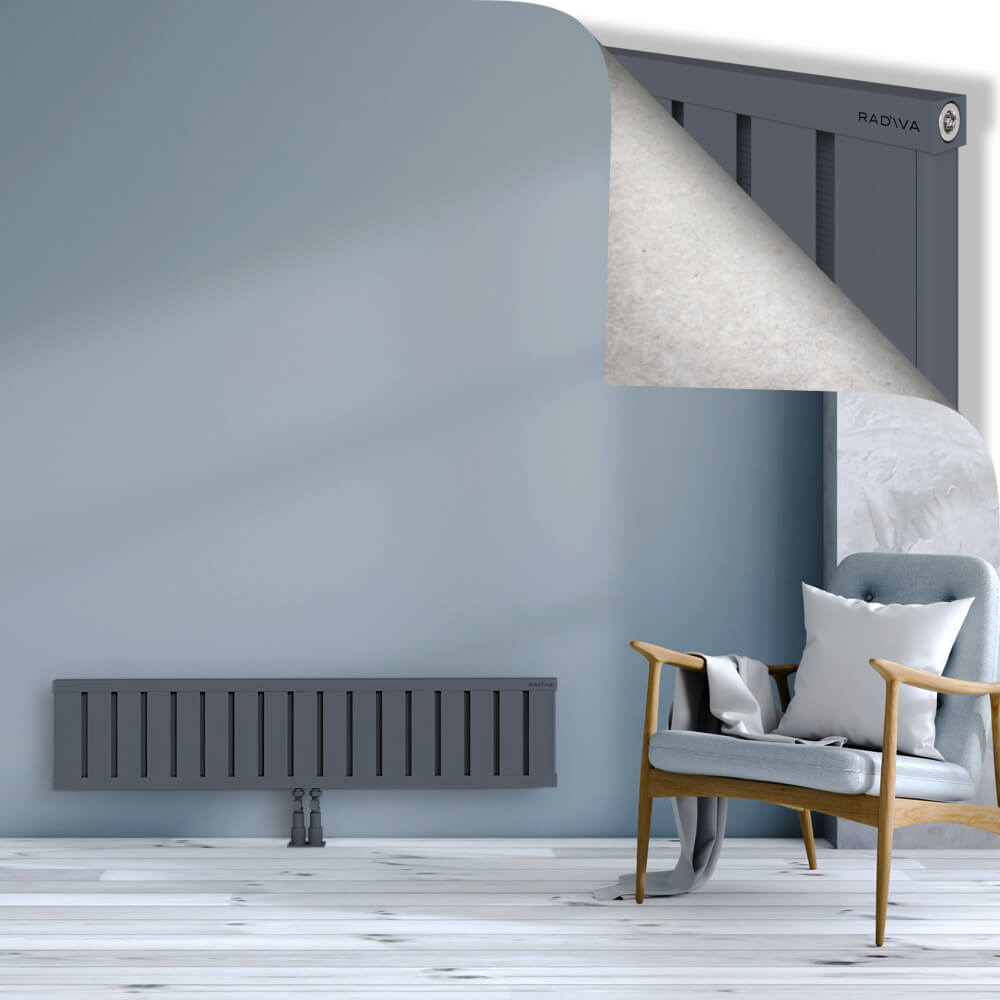 Obi Dekoratif Alüminyum Radyatör 300x1364 Antrasit - 2